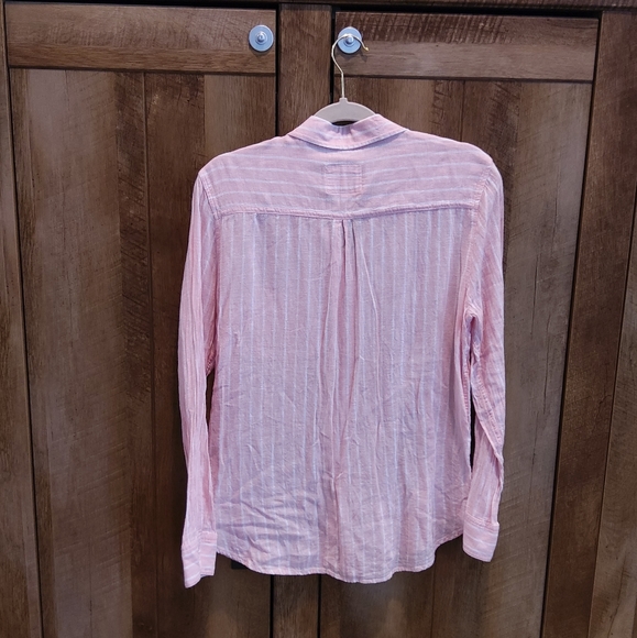 RAILS Charli Peach Stripe Button Up Shirt NWOT - MEDIUM - Picture 4 of 11